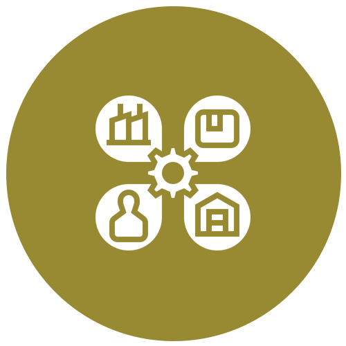 Industrial Biomass Supply Icon